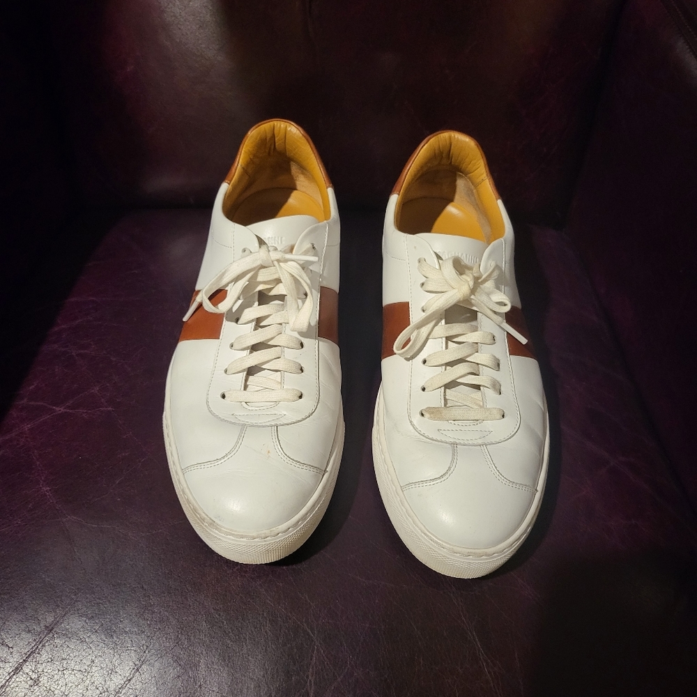 Magnanni white leather sneaker size 12